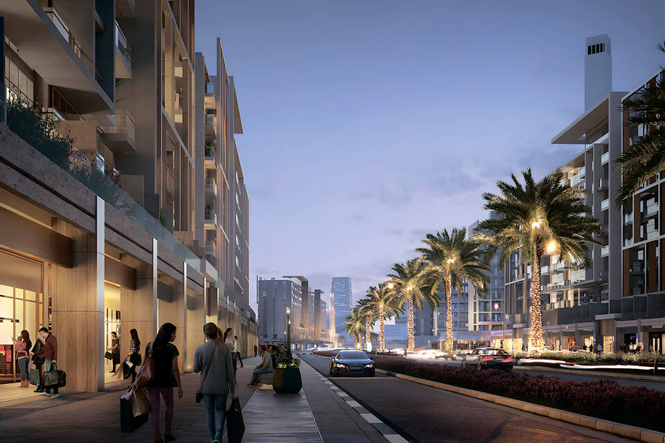 A comprehensive development with a "city within a city" infrastructure